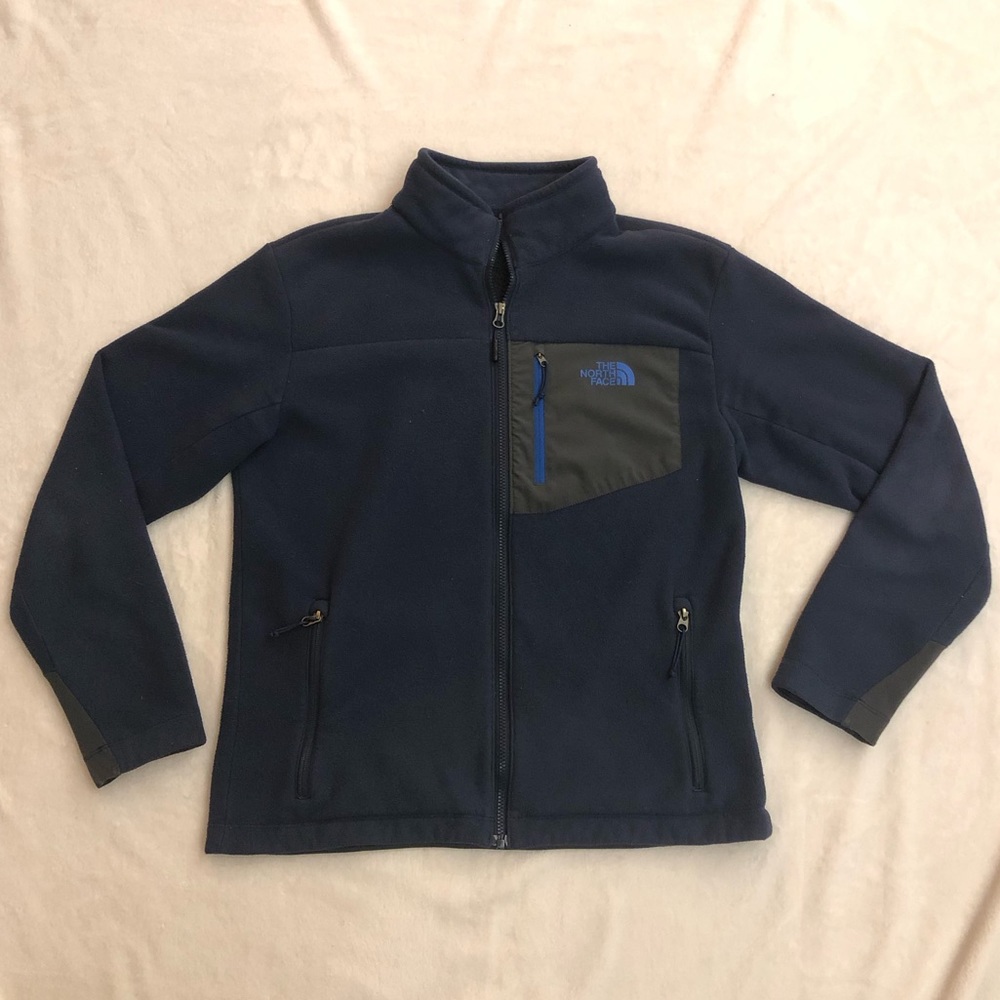 THE NORTH FACE Navy blue full zip fleece chimborazo men’s size M
